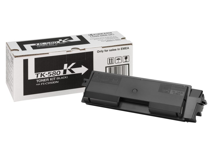 Kyocera Original Toner TK-580K schwarz (1T02KT0NL0) für 3.500 Seiten