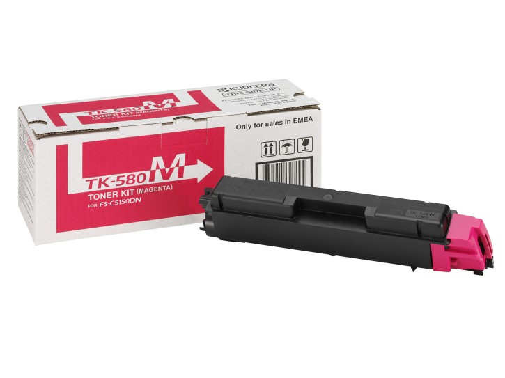 Kyocera Original Toner TK-580M magenta (1T02KTBNL0) für 2.800 Seiten