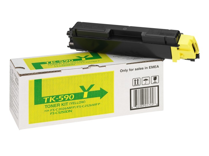 Kyocera Original Toner TK-590Y gelb (1T02KVANL0) 5.000 Seiten