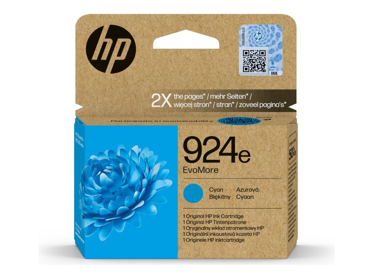 HP Original Tintenpatrone 924e EvoMore - cyan - 800 Seiten (4K0U7NE)