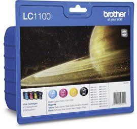 Brother Original Tintenpatrone LC-1100 schwarz/ cyan/ magenta/ gelb Multipack