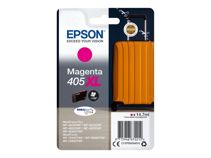 Epson Original Tintenpatrone 405XL Magenta - 1.100 Seiten (C13T05H34010)