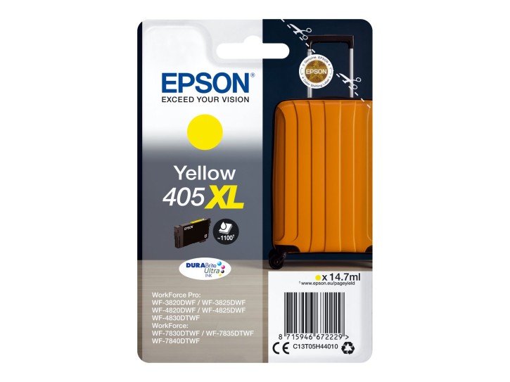 Epson Original Tintenpatrone 405XL Gelb - 1.100 Seiten (C13T05H44010)
