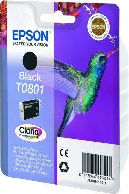Epson Original Tintenpatrone T0801 schwarz (C13T08014011) 300 Seiten