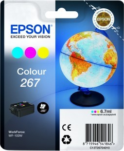 Epson Original Tintenpatrone 267 3-farbig (C13T26704010) 200 Seiten