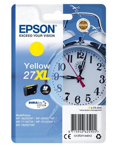 Epson Original Tintenpatrone 27XL gelb (C13T27144012) 1.100 Seiten