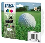 Epson Original Tintenpatrone 34XL - 4er-Pack - XL - Schwarz + C/M/Y (C13T34764010)