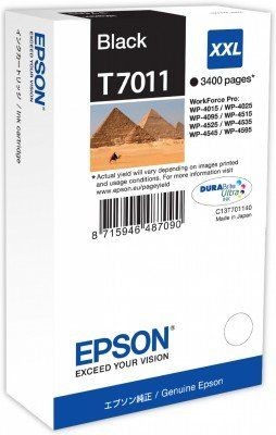Epson Original Tintenpatrone T7011 schwarz (C13T70114010) 3.400 Seiten
