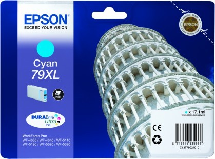 Epson Original Tintenpatrone 79XL cyan (C13T79024010) 2.000 Seiten