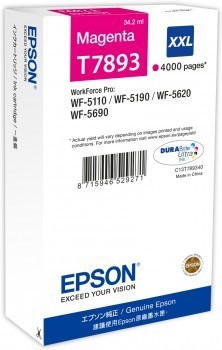 Epson Original Tintenpatrone T7893 magenta (C13T789340) 4.000 Seiten