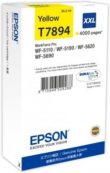 Epson Original Tintenpatrone T7894 gelb (C13T789440) 4.000 Seiten