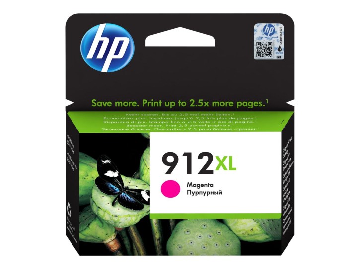 HP 912XL Magenta Original Druckerpatrone mit hoher Reichweite (3YL82AE)
