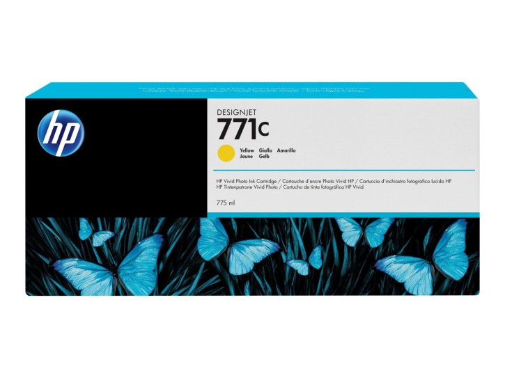 HP 771C gelb DesignJet Tintenpatrone, 775 ml