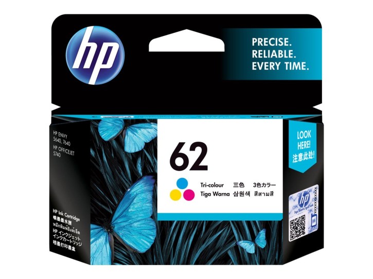 HP Original Tintenpatrone 62 dreifarbig (C2P06AE) 165 Seiten