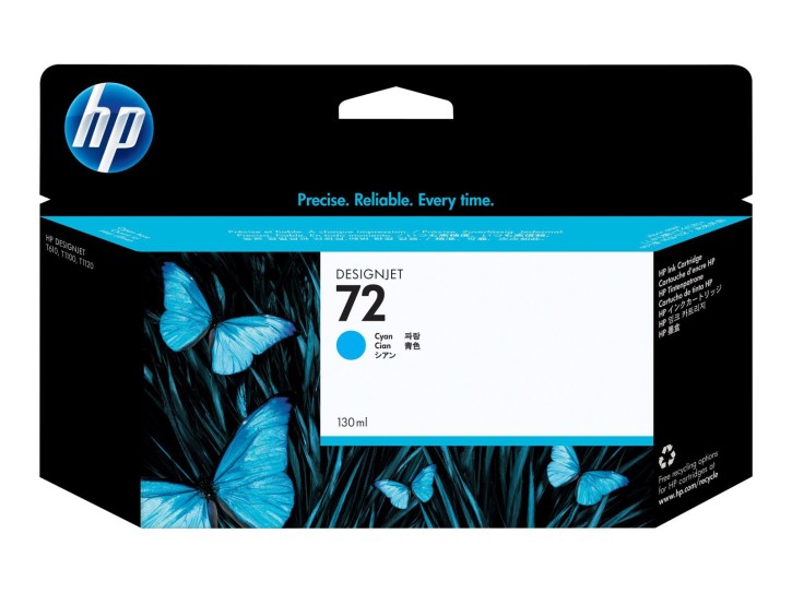 HP Original Tintenpatrone 72 cyan (C9371A) mit 130ml