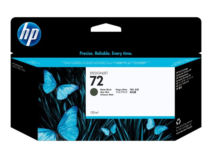 HP Original Tintenpatrone 72 schwarz matt (C9403A) mit 130ml