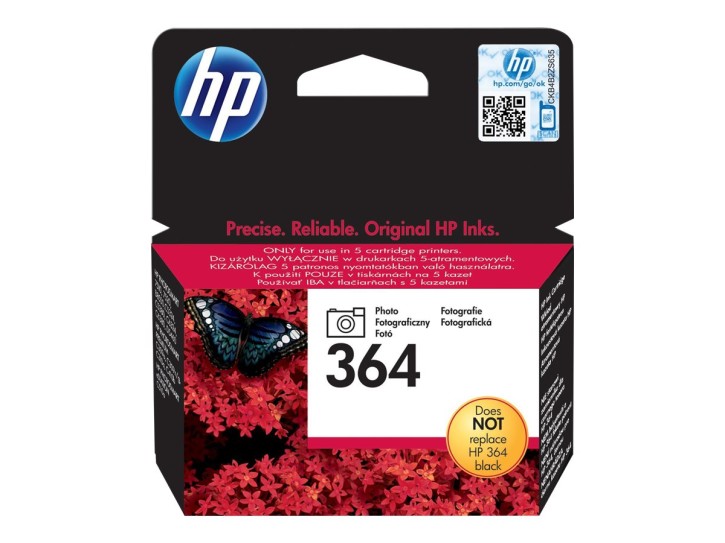 HP Original Tintenpatrone 364 photo schwarz (CB317EE) 130 Seiten