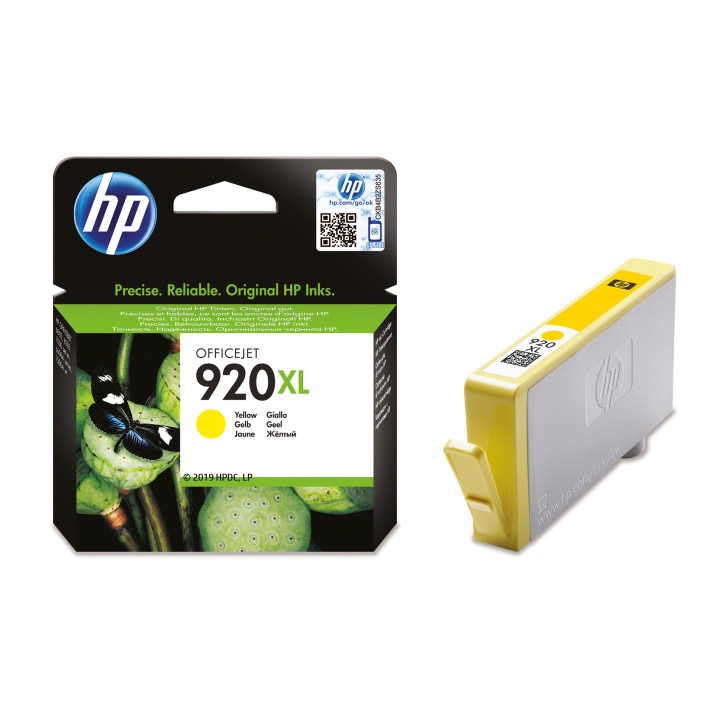 HP Original Tintenpatrone 920XL gelb (CD974A) 700 Seiten