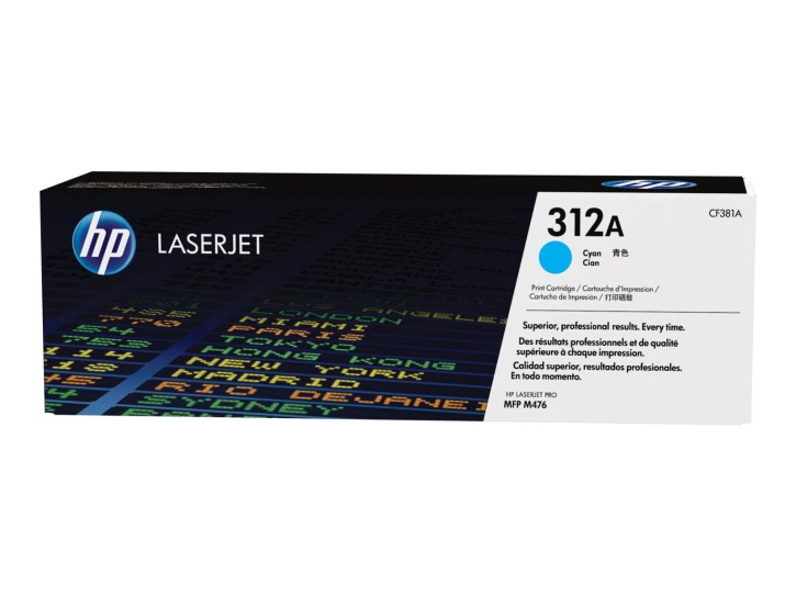 HP Original Toner 312A cyan (CF381A) für 2.700 Seiten