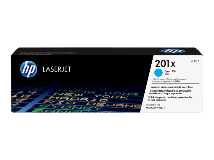 HP Original Toner 201X cyan (CF401X) 2.300 Seiten