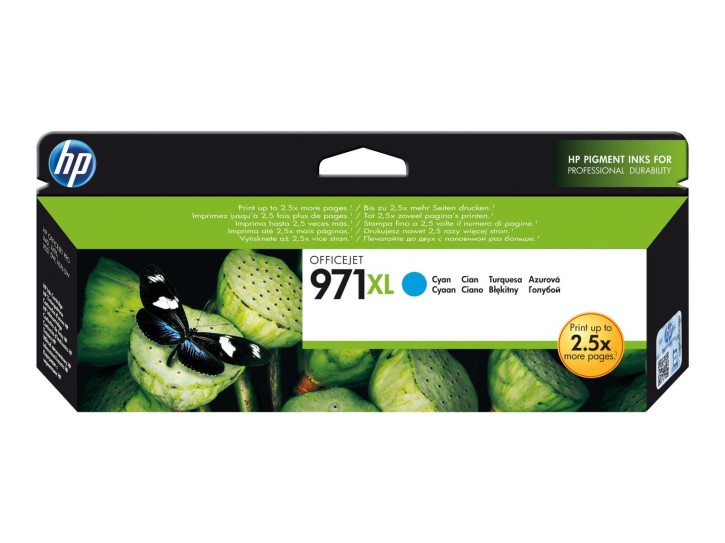 HP Original Tintenpatrone 971XL cyan (CN626AE) 6.600 Seiten