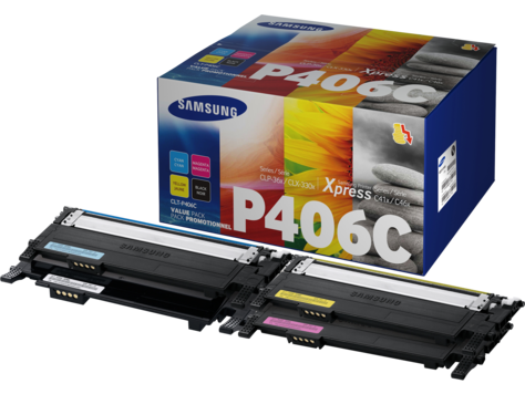 HP Original Toner CLT-P406C CMYK (SU375A) 4.500 Seiten